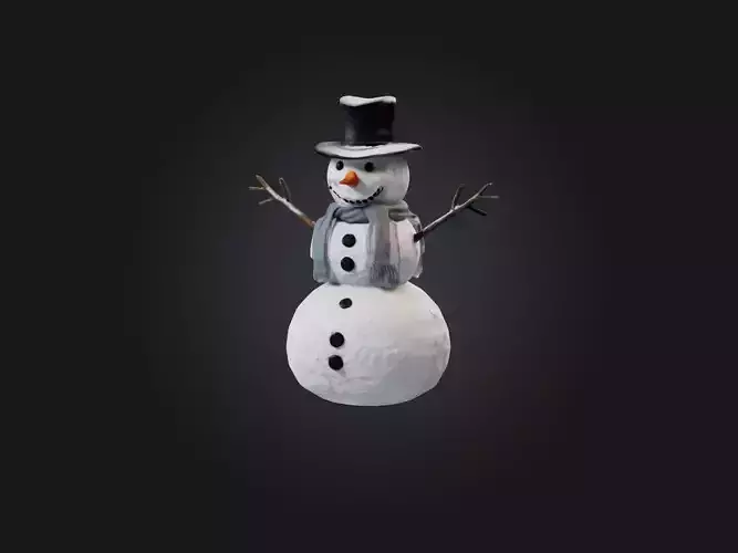 Realistic Snowman Model
