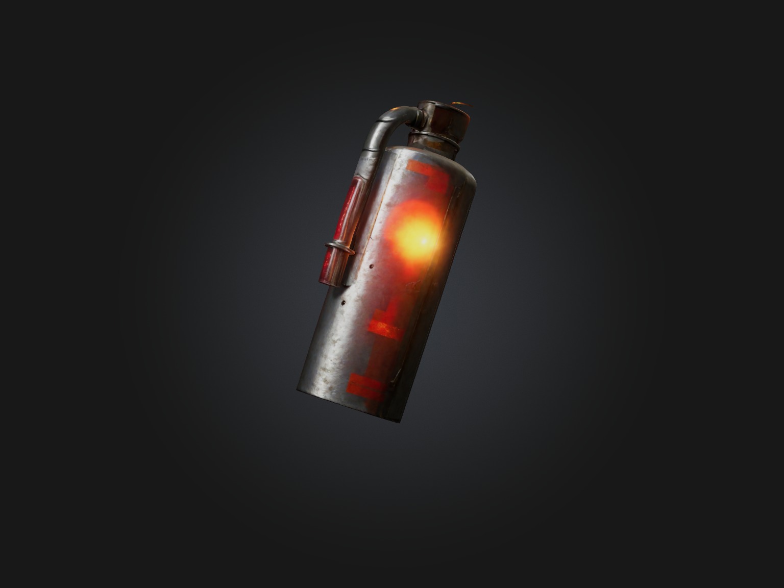 Realistic Signal Flare Model Low-poly 3D model_8
