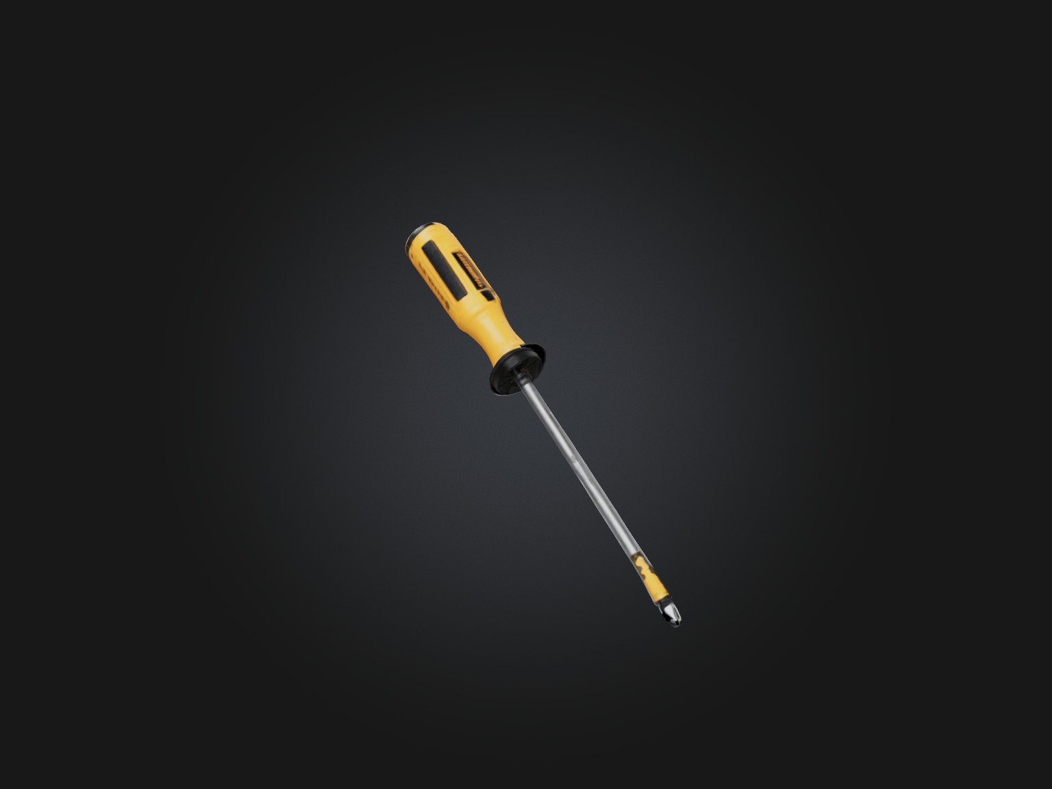 Realistic Screwdriver Model Low-poly 3D model_3