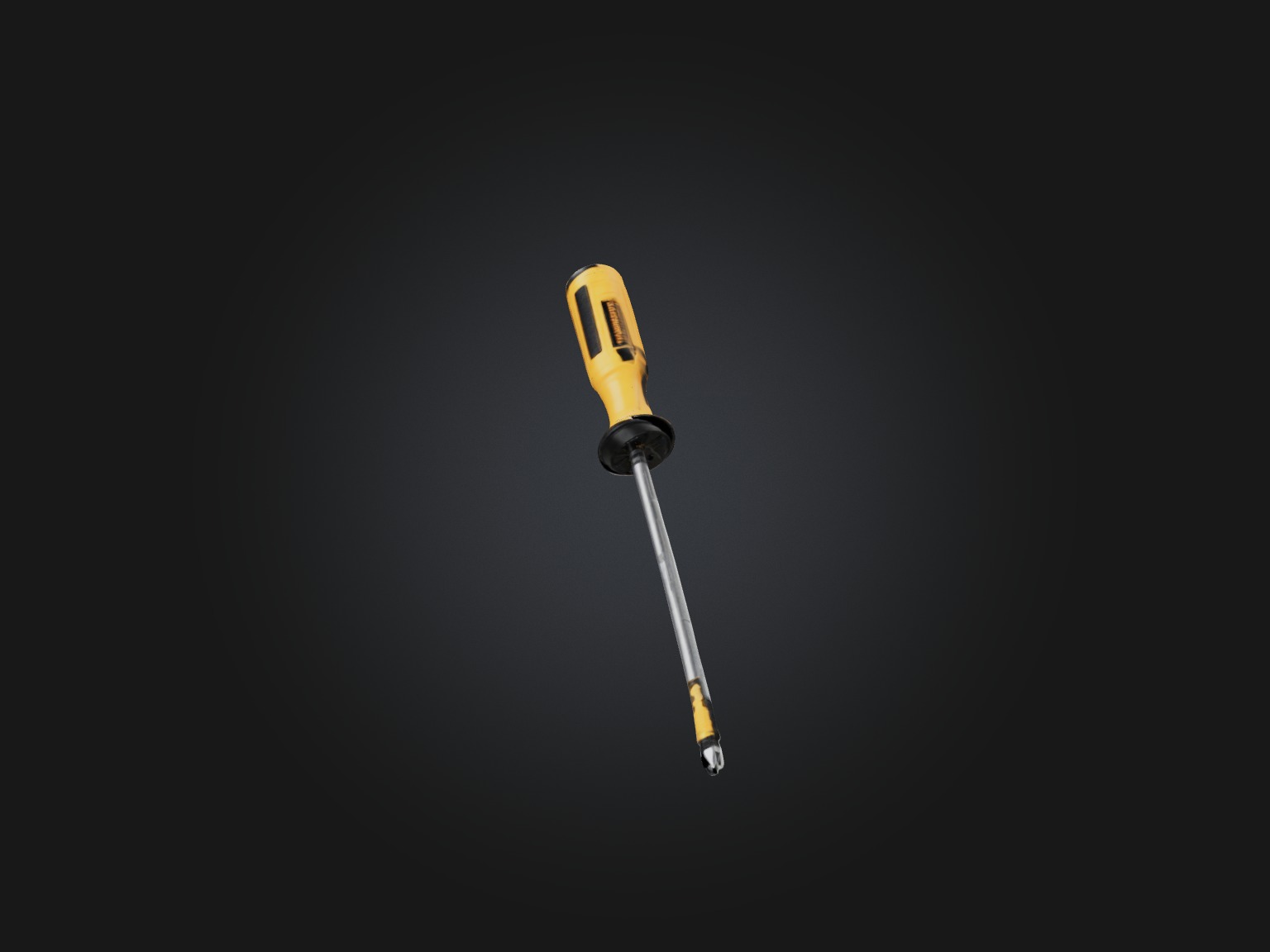 Realistic Screwdriver Model Low-poly 3D model_1