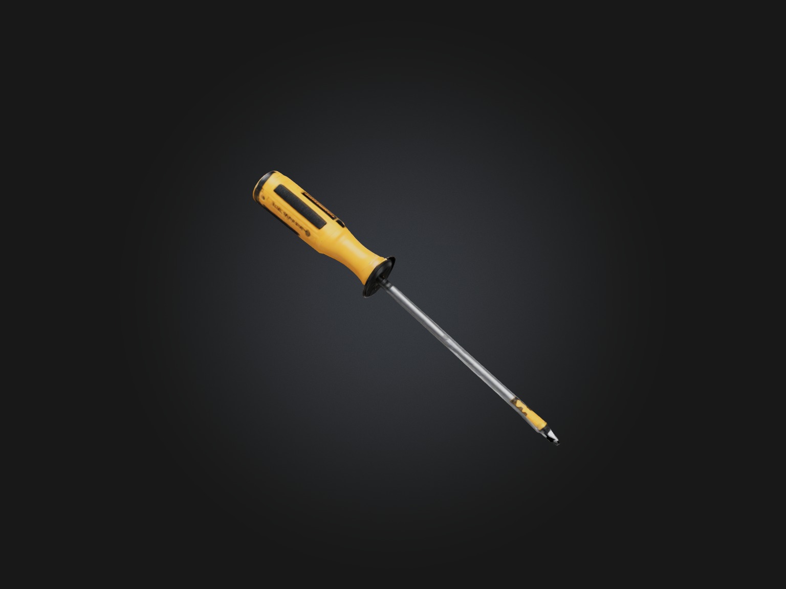 Realistic Screwdriver Model Low-poly 3D model_4