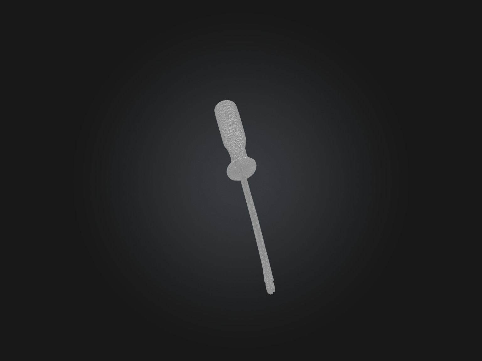 Realistic Screwdriver Model Low-poly 3D model_2