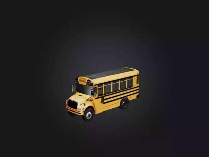 Realistic School Bus Model