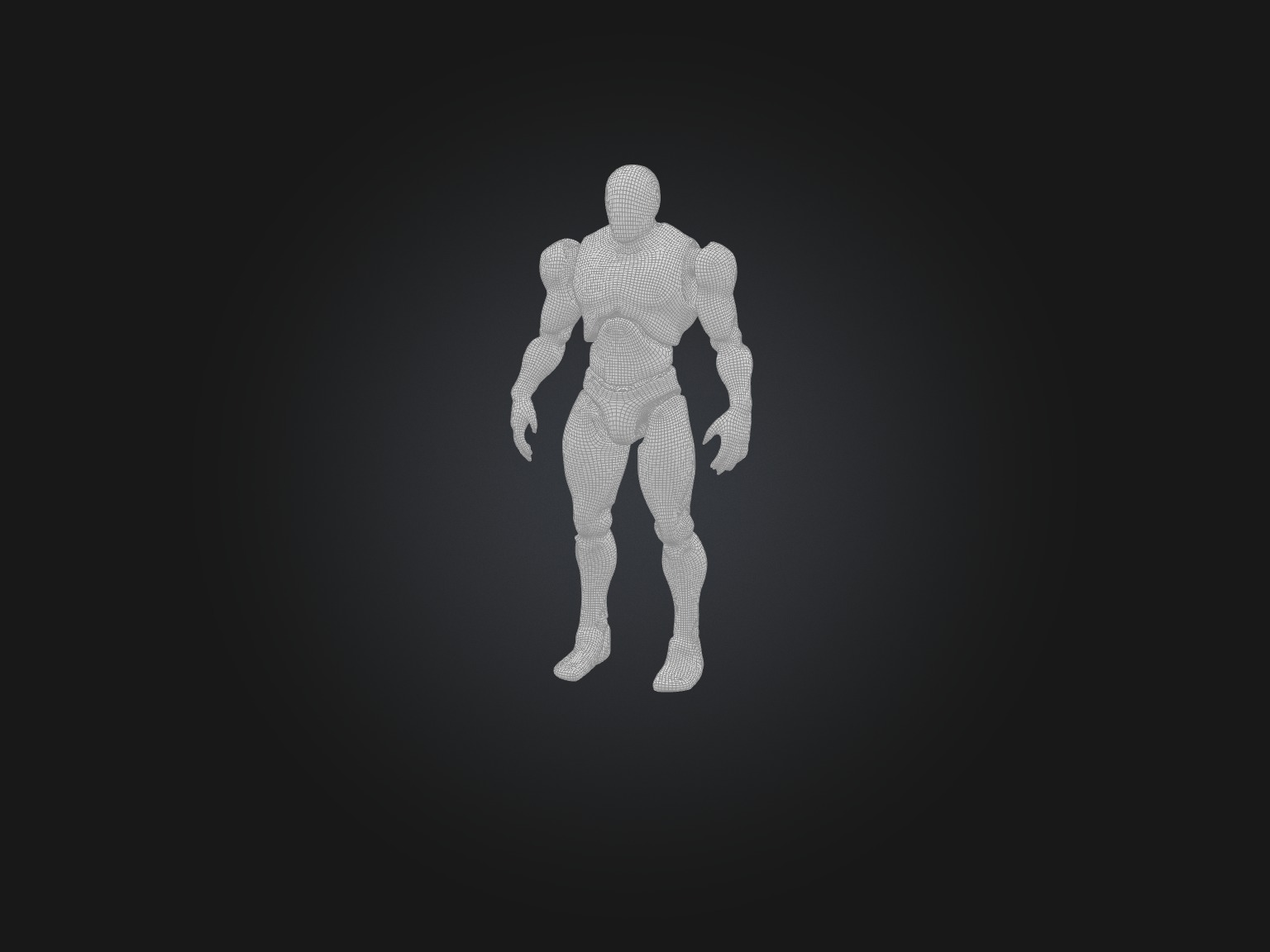 Realistic Robot Model Low-poly 3D model_2