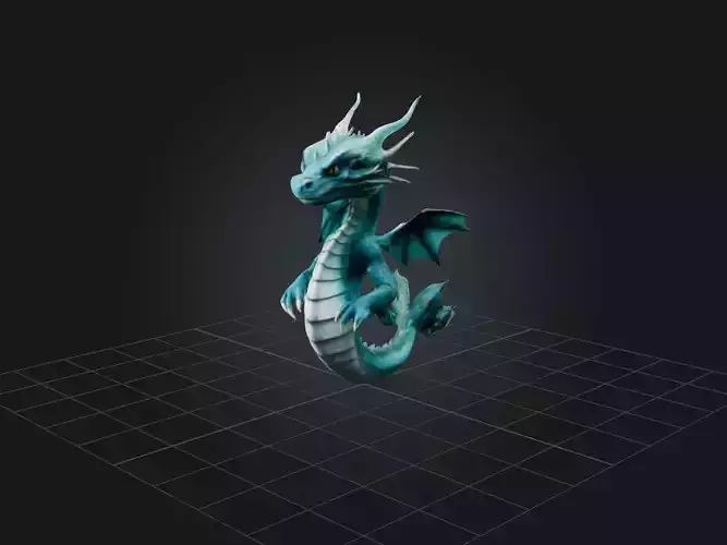 Realistic Ocean Dragon Model