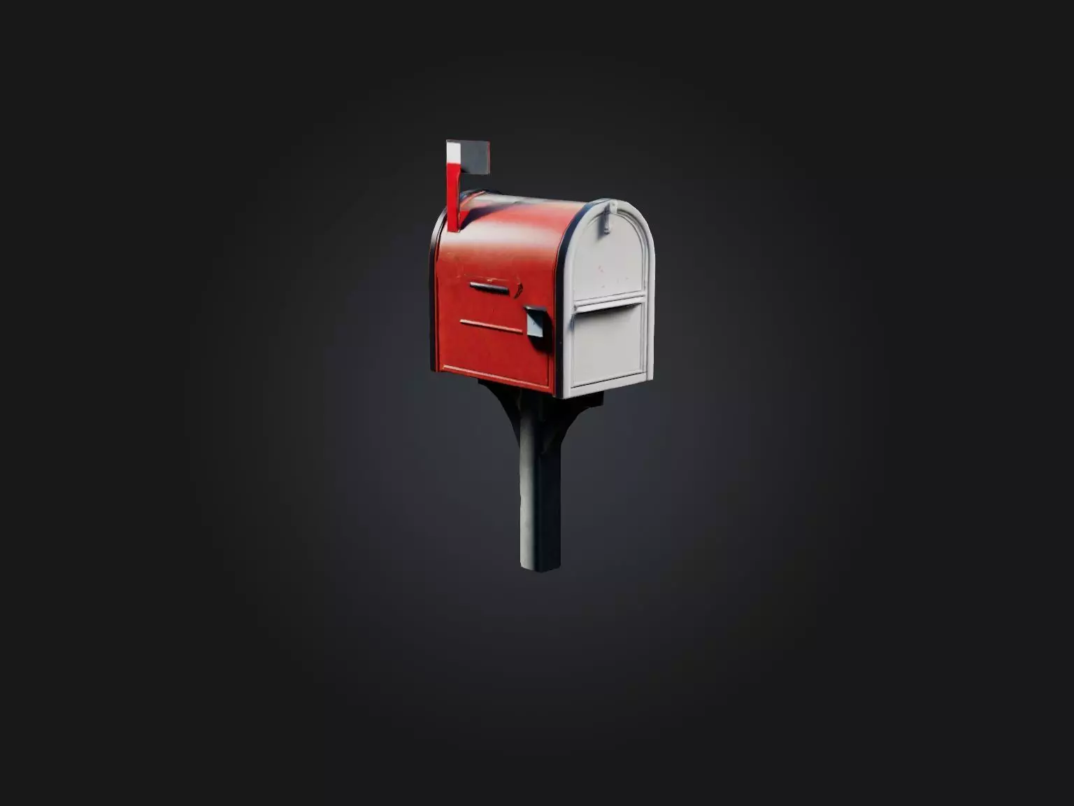 Realistic Mailbox Model Low-poly 3D model_0