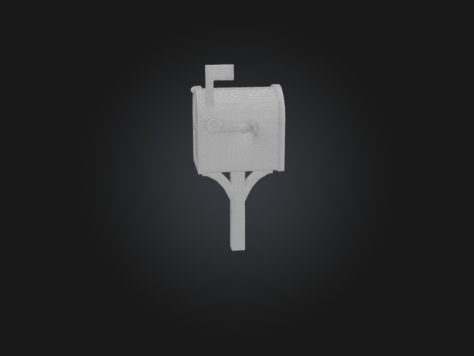 Realistic Mailbox Model Low-poly 3D model_2