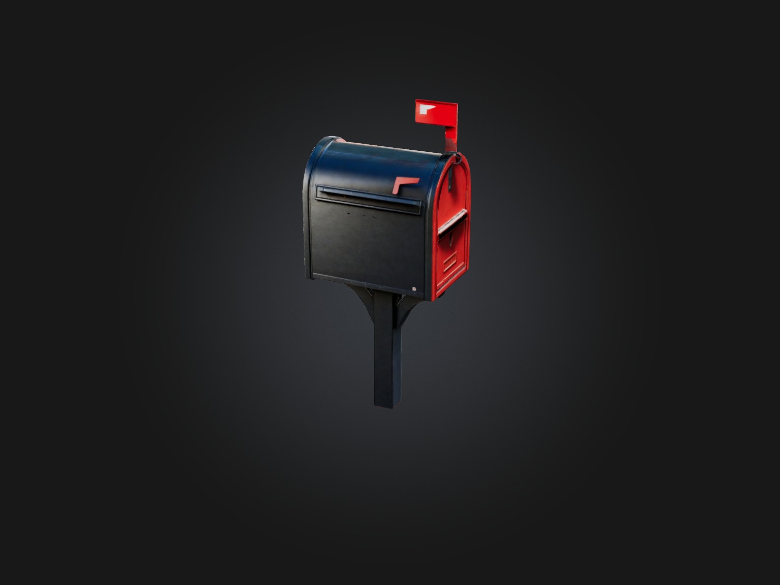 Realistic Mailbox Model Low-poly 3D model_7