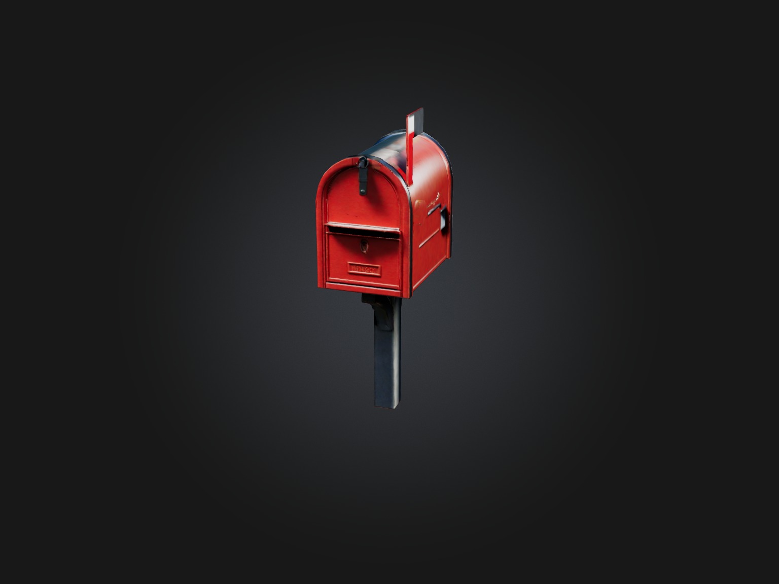 Realistic Mailbox Model Low-poly 3D model_4