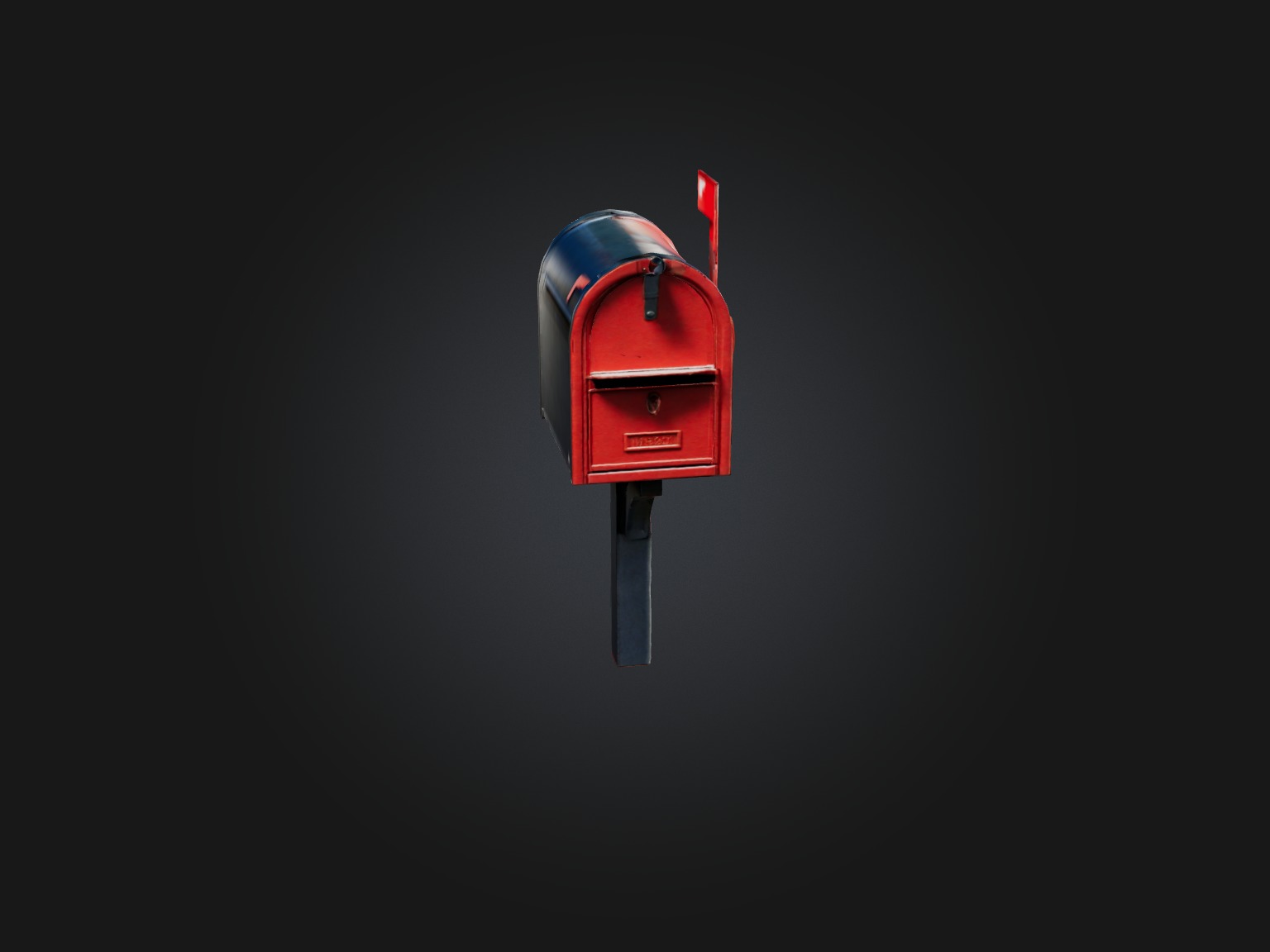 Realistic Mailbox Model Low-poly 3D model_5