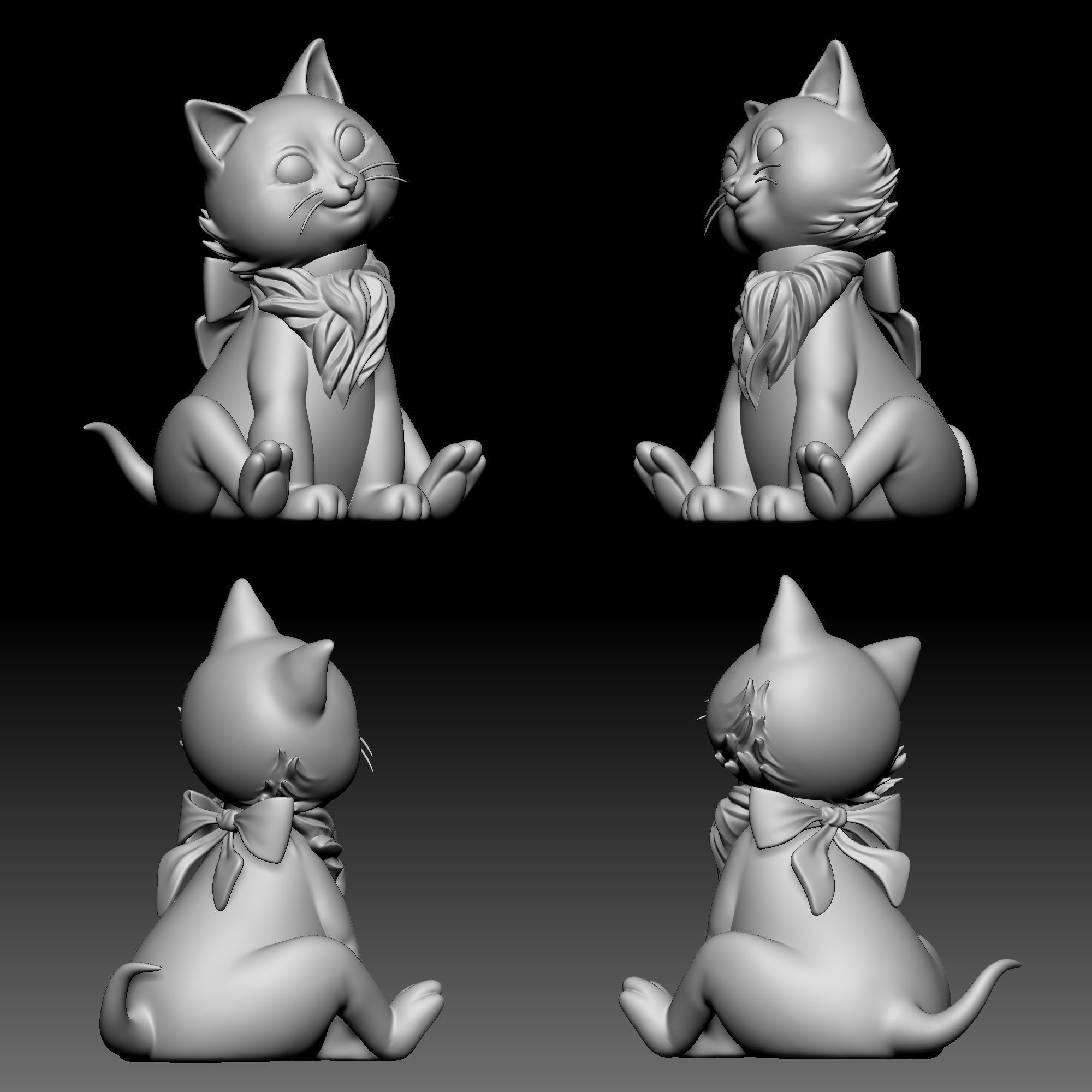 Dinah - Alice in Wonderland - 010 3D print model_10