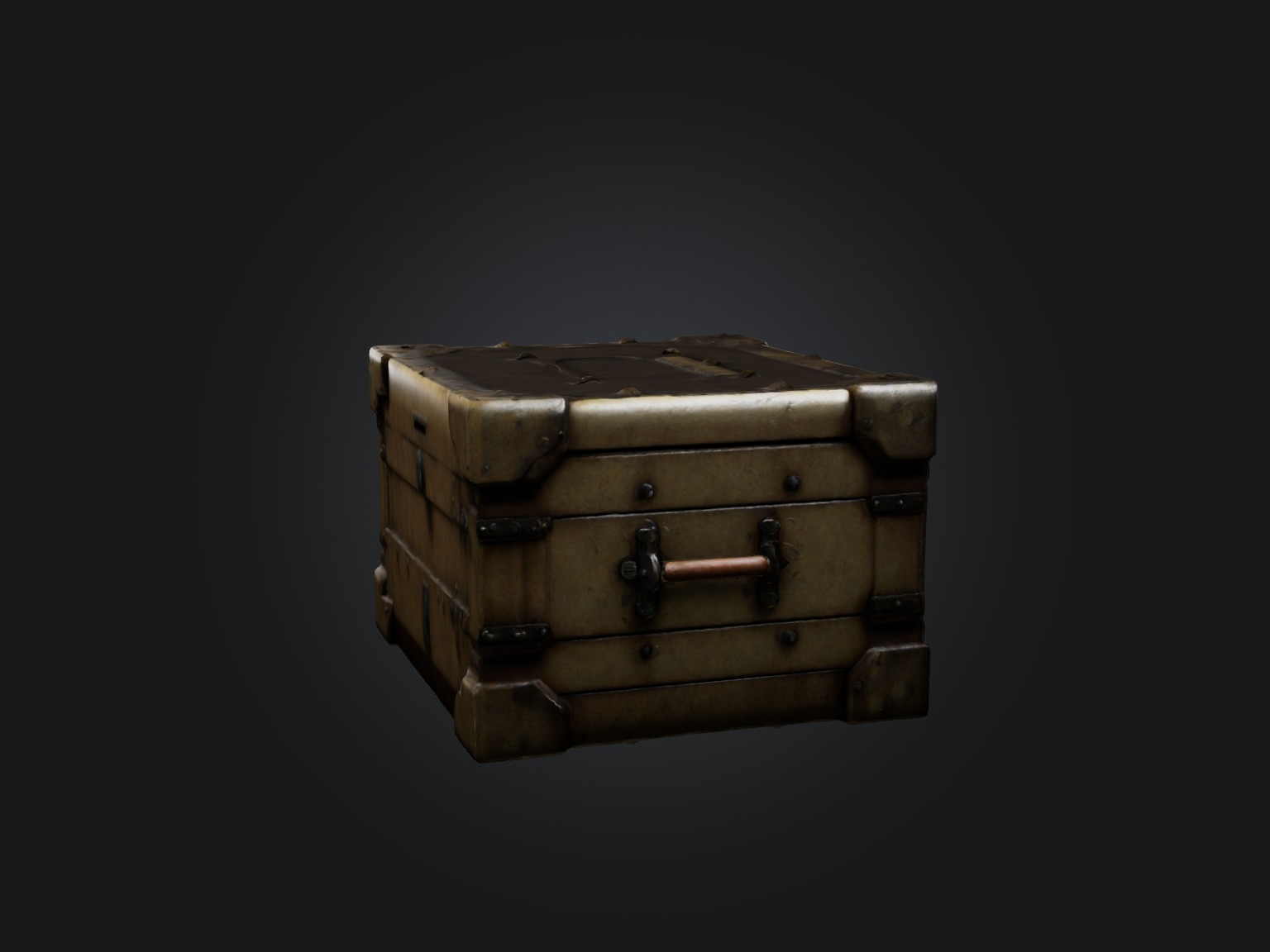 Realistic Lockbox Model Low-poly 3D model_7