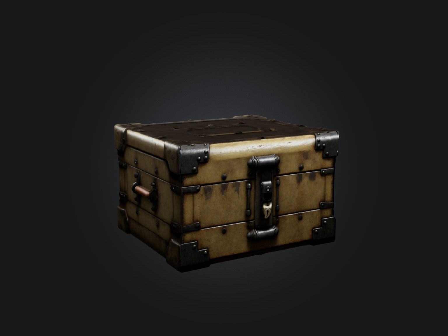 Realistic Lockbox Model Low-poly 3D model_4