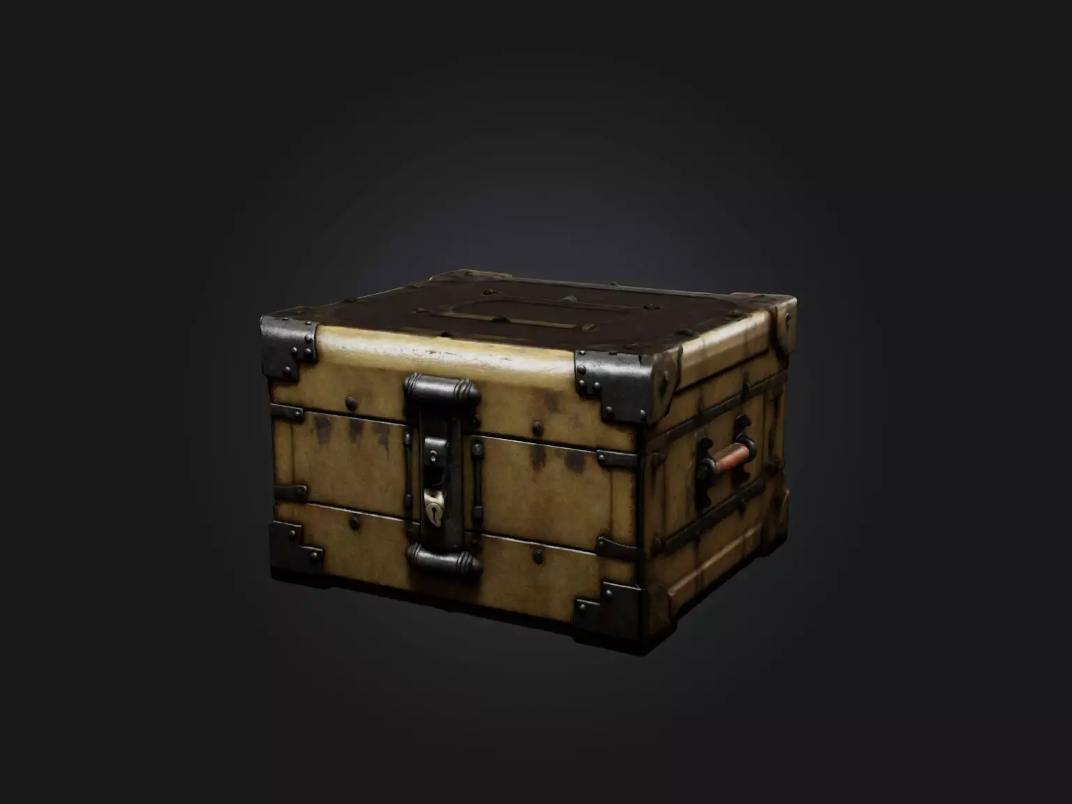 Realistic Lockbox Model Low-poly 3D model_0