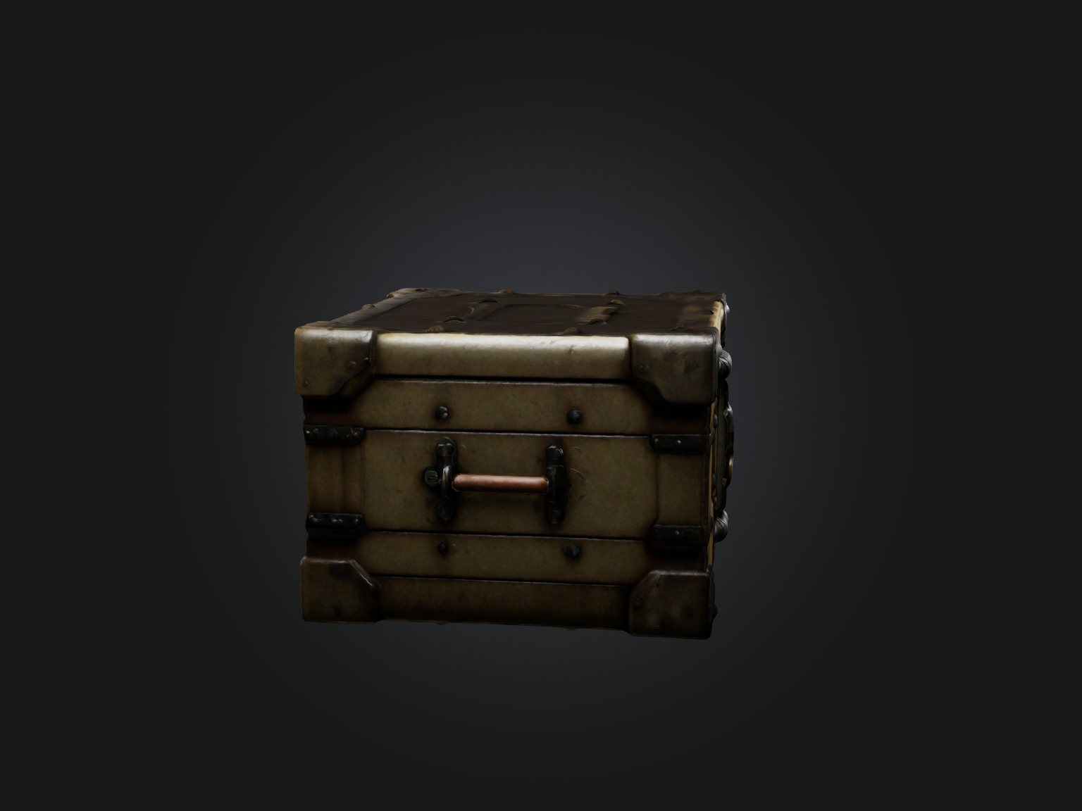 Realistic Lockbox Model Low-poly 3D model_6
