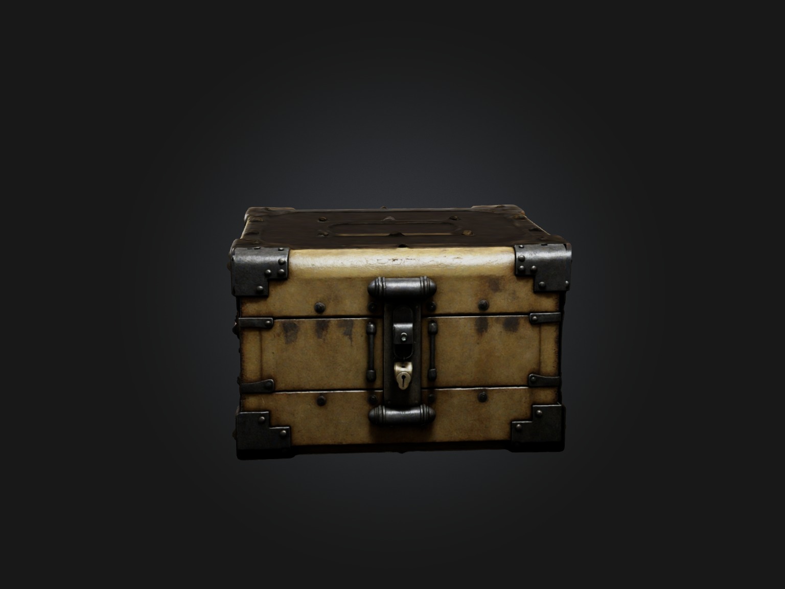 Realistic Lockbox Model Low-poly 3D model_3