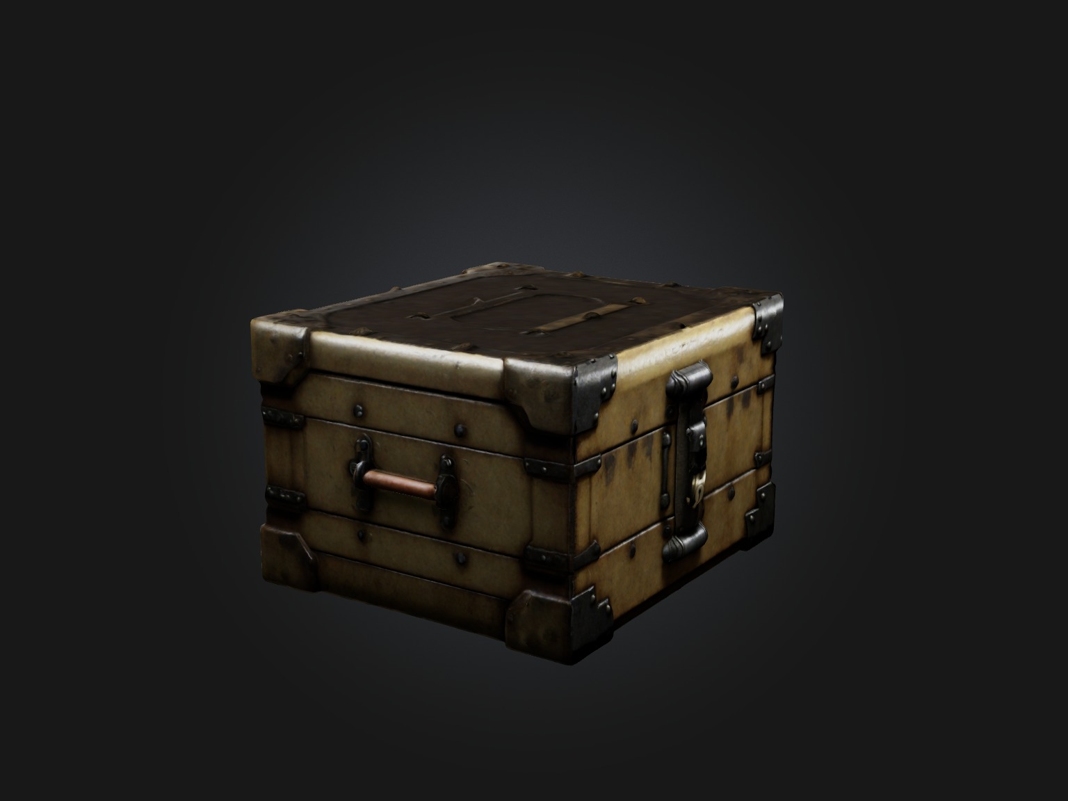 Realistic Lockbox Model Low-poly 3D model_5