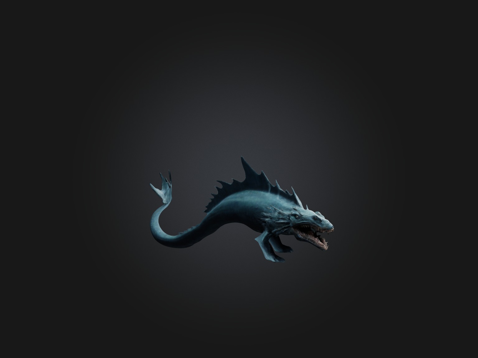 Realistic Leviathan Model Low-poly 3D model_6