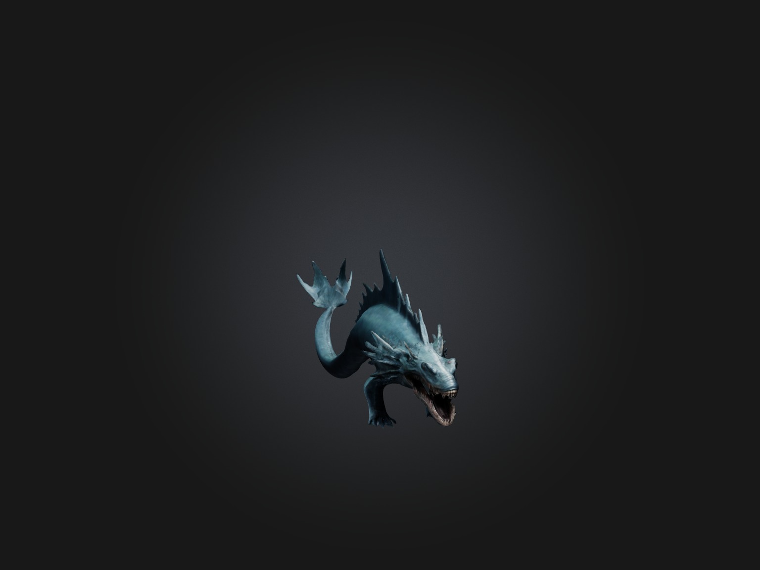 Realistic Leviathan Model Low-poly 3D model_4
