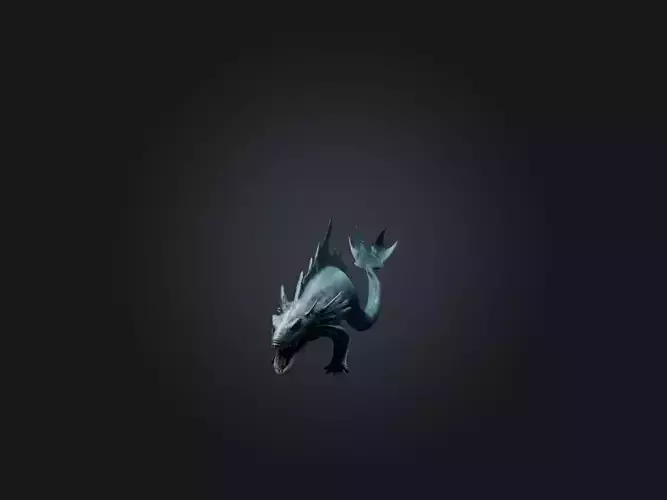 Realistic Leviathan Model Low-poly 3D model