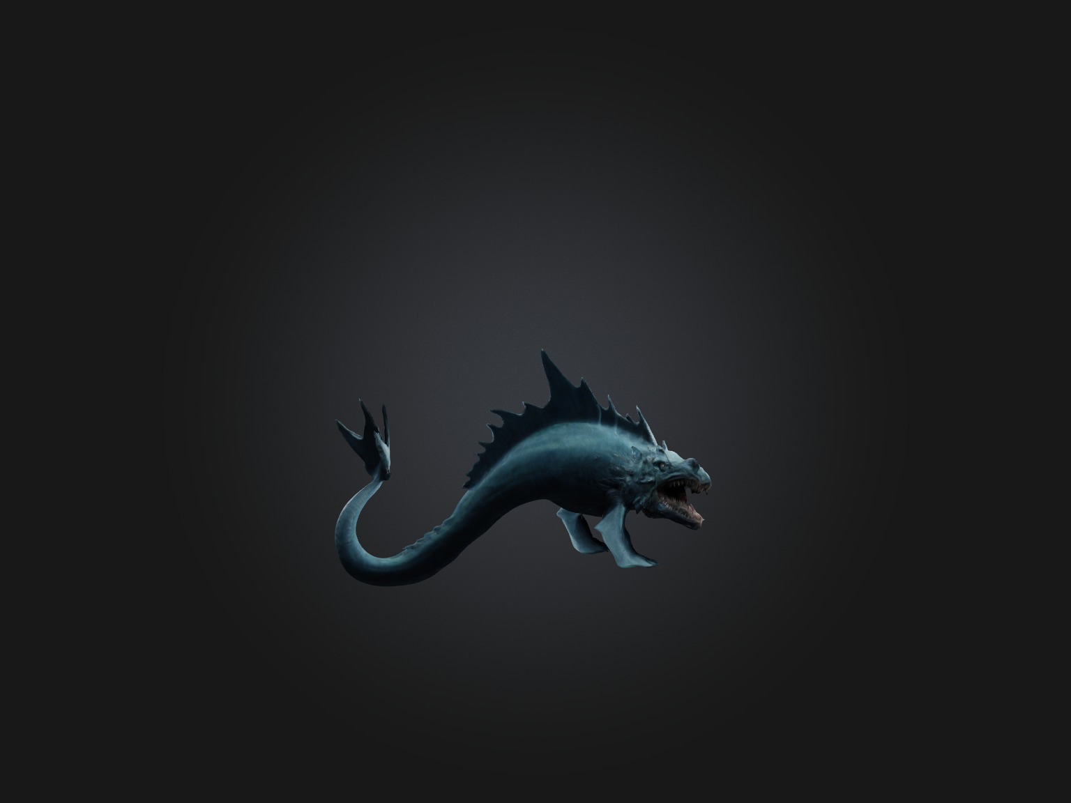 Realistic Leviathan Model Low-poly 3D model_7