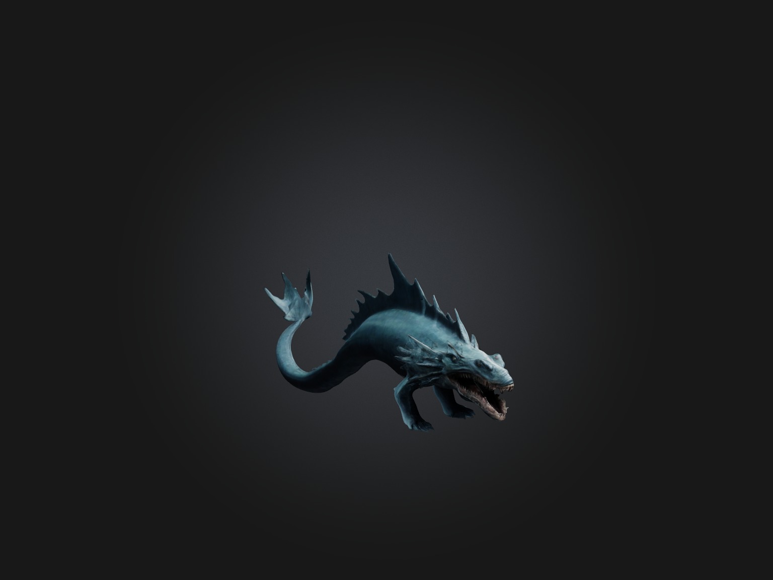 Realistic Leviathan Model Low-poly 3D model_5