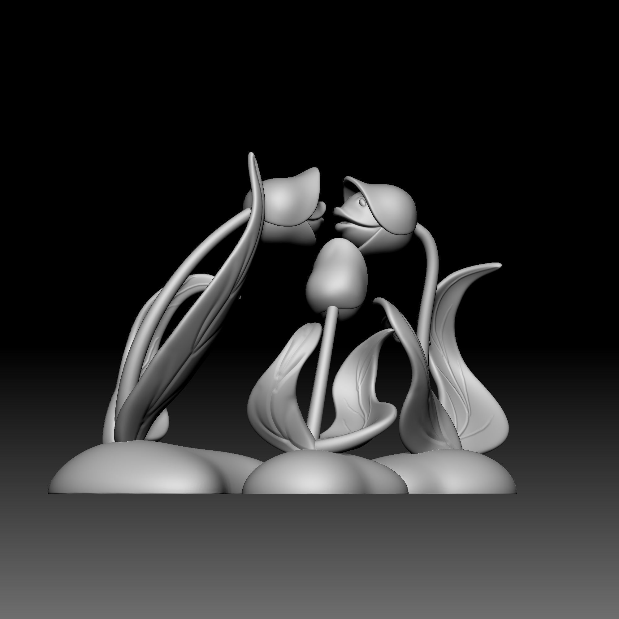 Flower - Alice in Wonderland - 050 3D print model_3