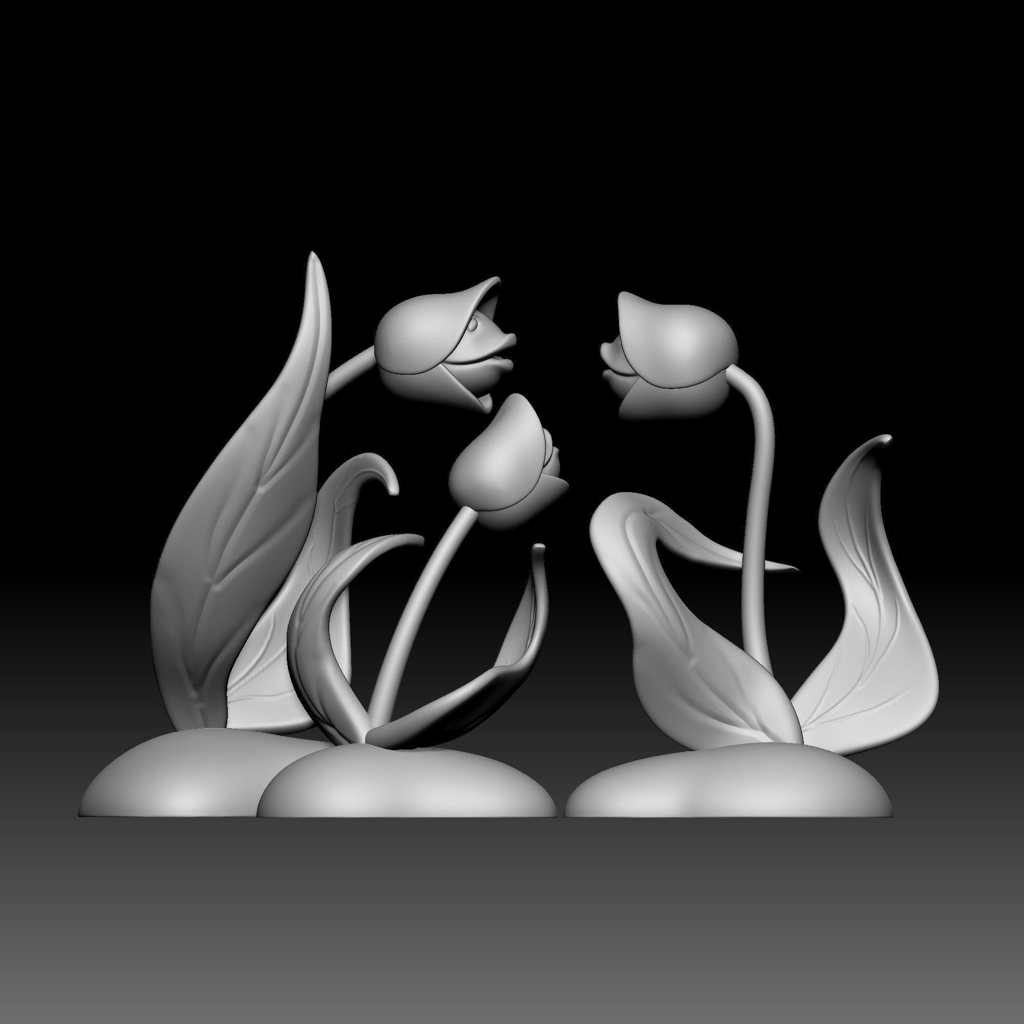 Flower - Alice in Wonderland - 050 3D print model_4