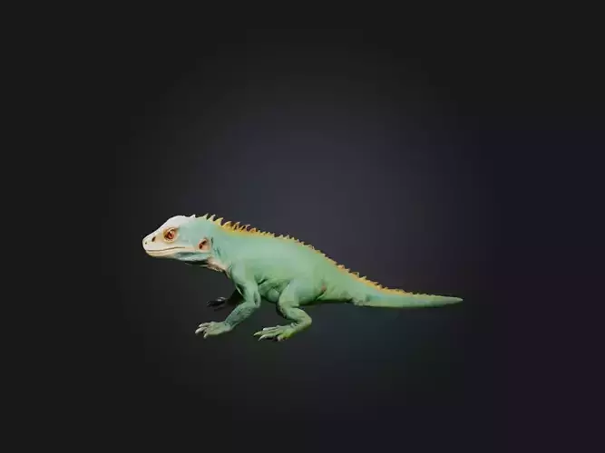 Realistic Injured Lizard Model