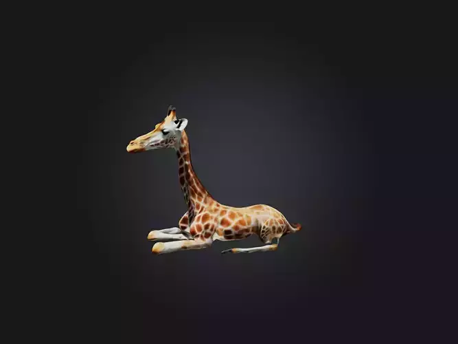 Realistic Injured Giraffe Model