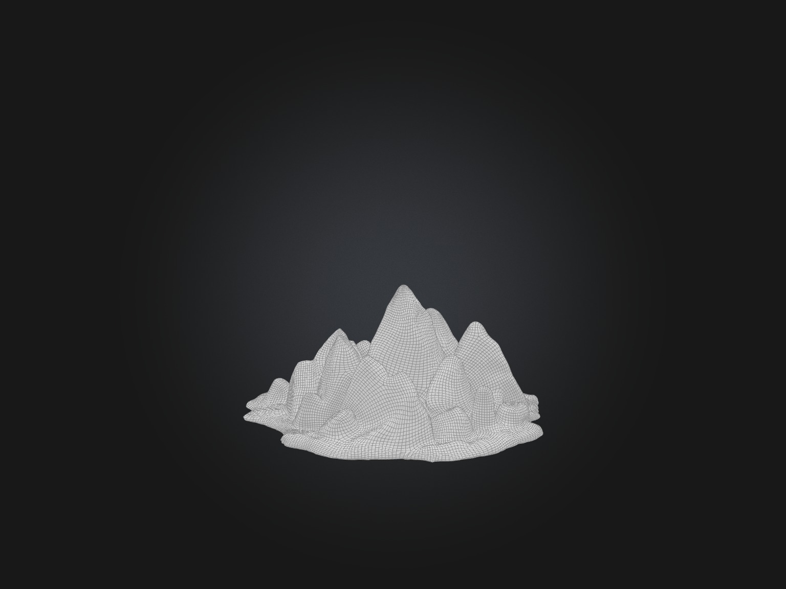 Realistic Iceberg Model Low-poly 3D model_2