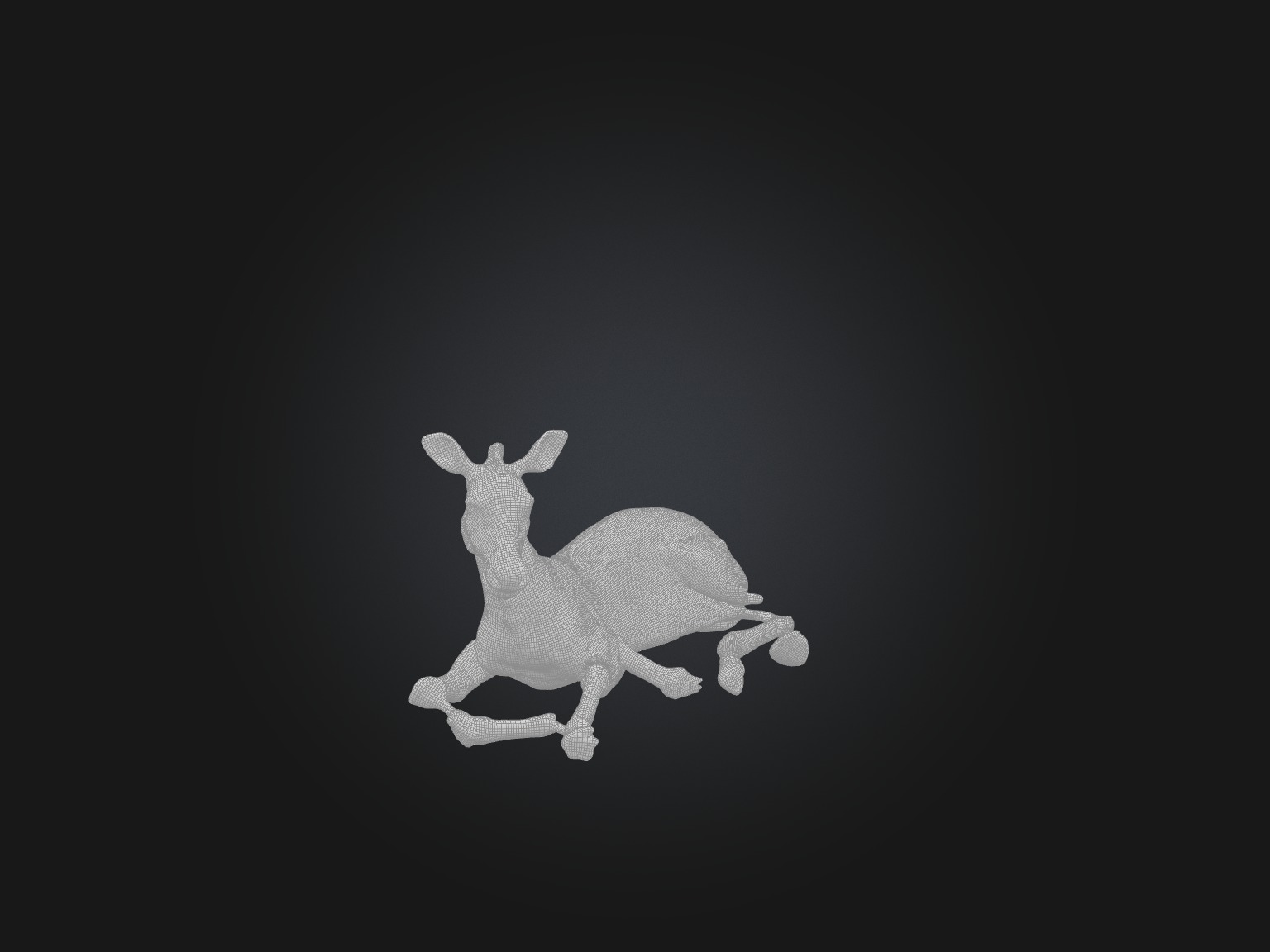 Realistic Hurt Zebra Model Low-poly 3D model_2