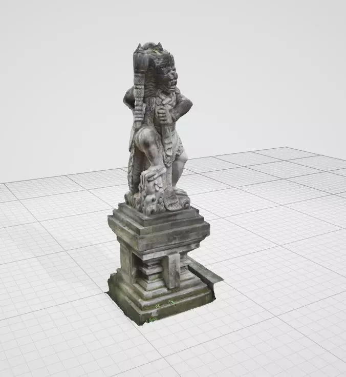 Bali Statue 3D model_0