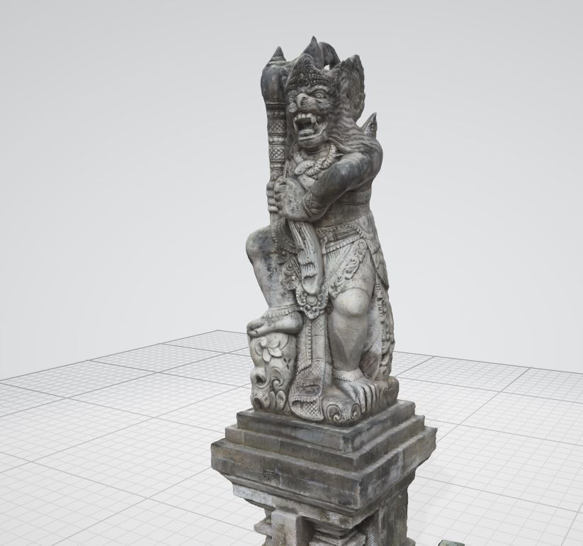 Bali Statue 3D model_4
