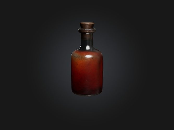 Realistic Health Potion Model Low-poly 3D model