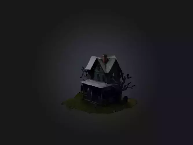 Realistic Haunted House Model