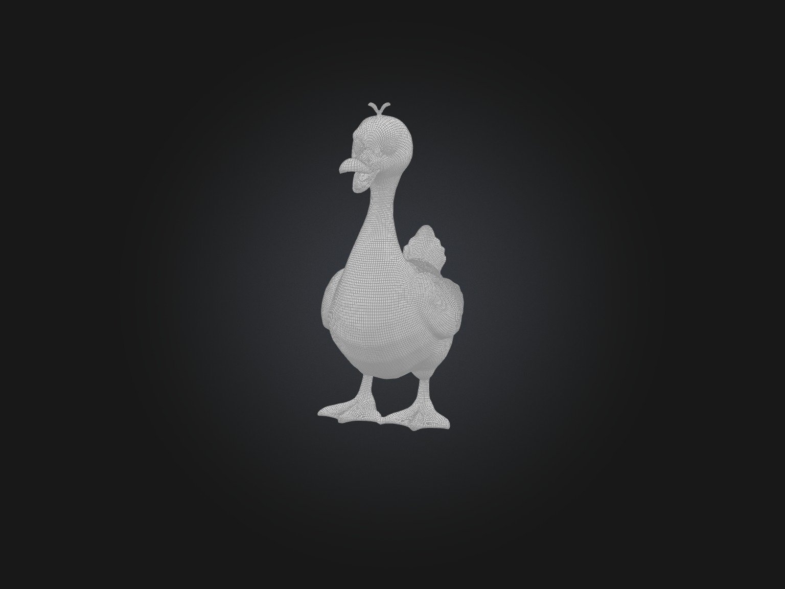 Realistic Goose Model Low-poly 3D model_2