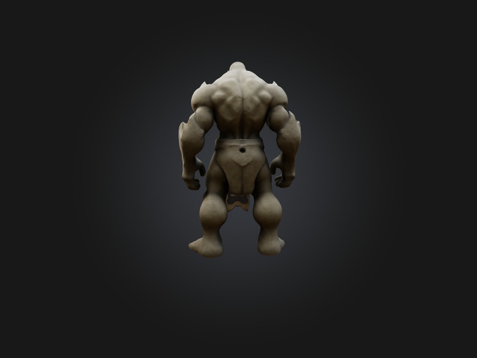 Realistic Golem Model Low-poly 3D model_7