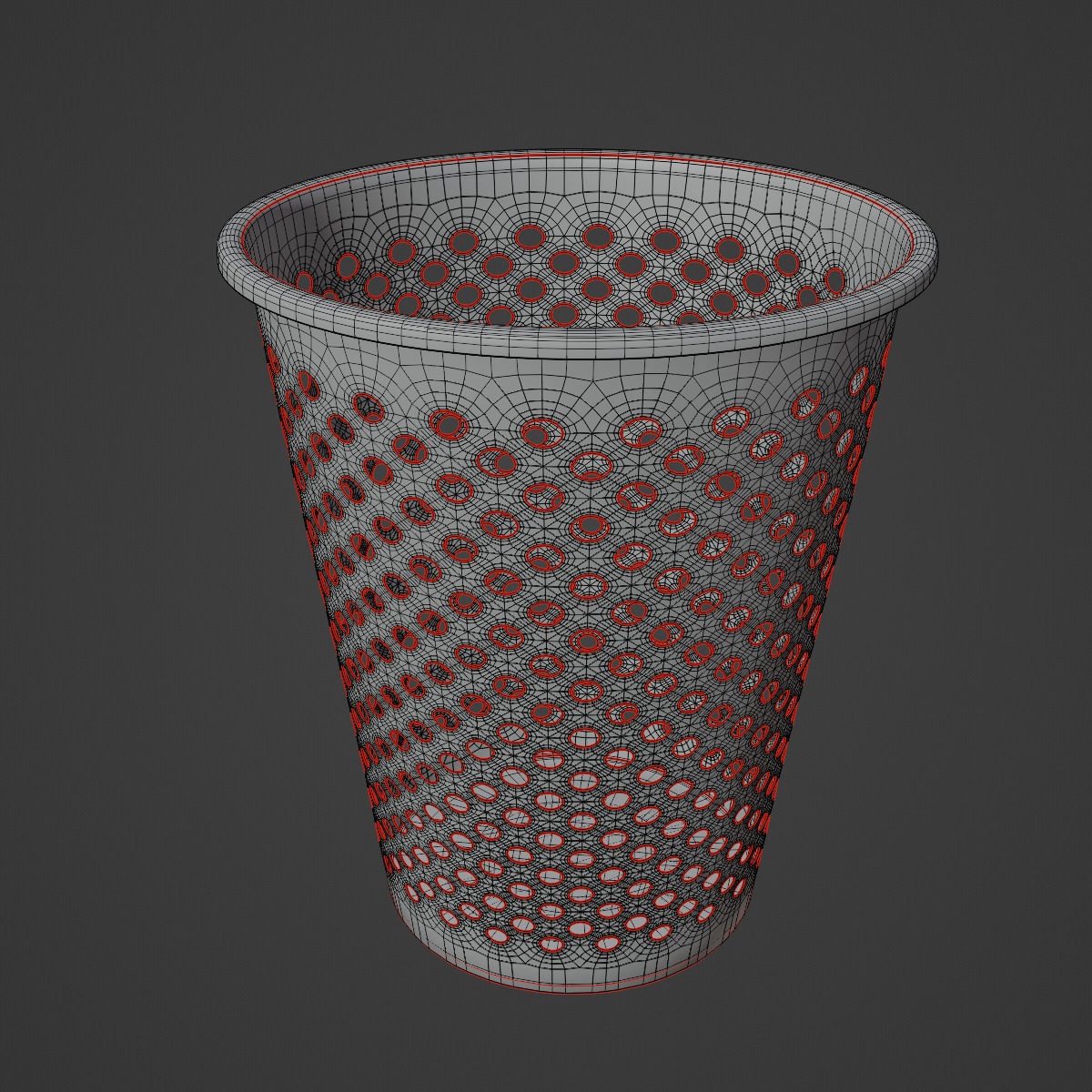 Plastic Trash Bin 06 3D model_7