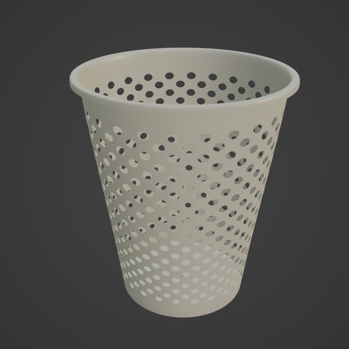 Plastic Trash Bin 06 3D model_4