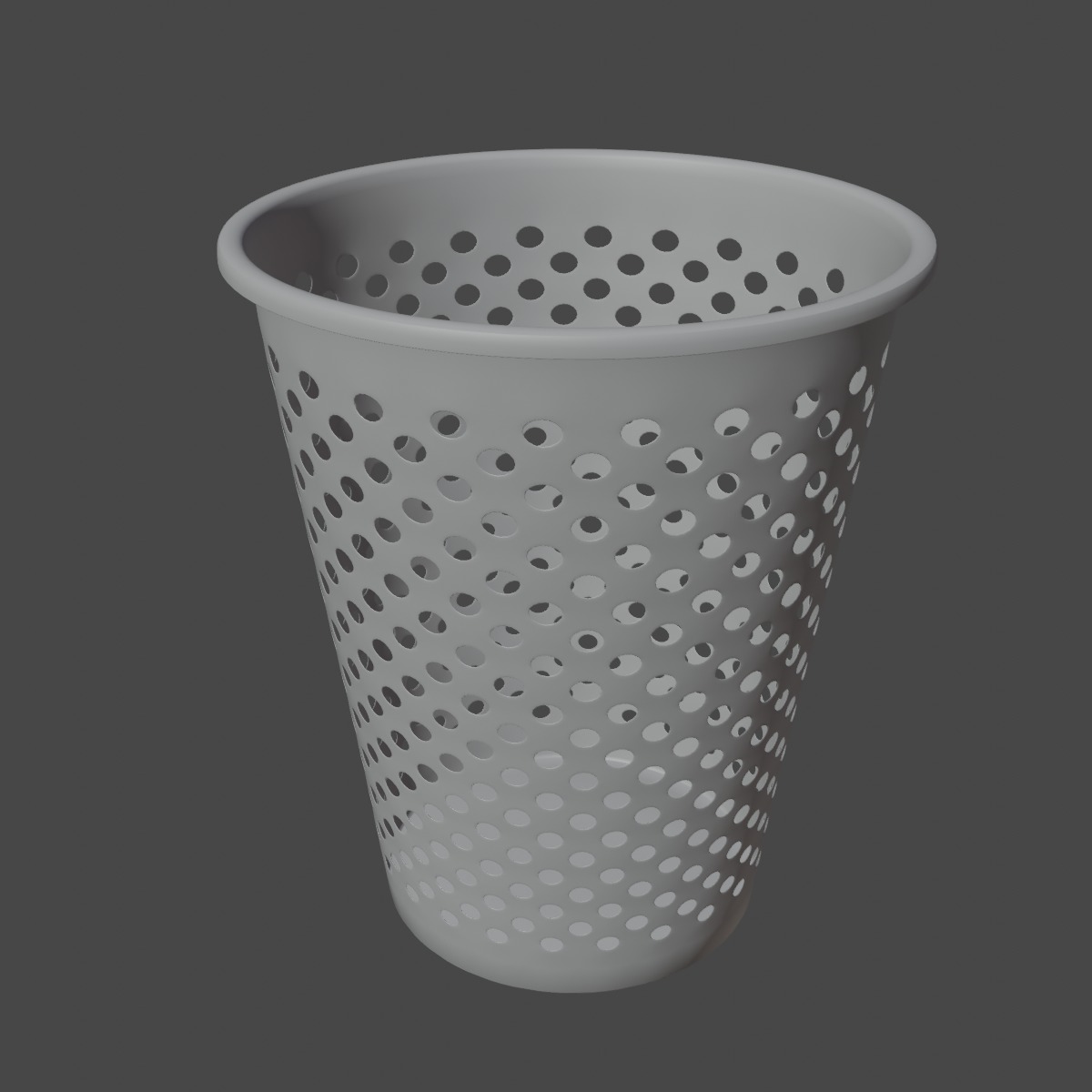 Plastic Trash Bin 06 3D model_6