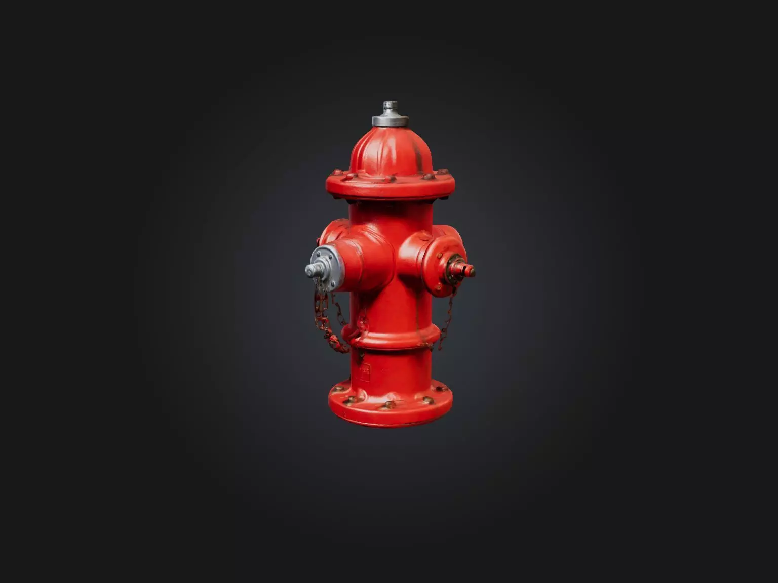 Realistic Fire Hydrant Model Low-poly 3D model_0