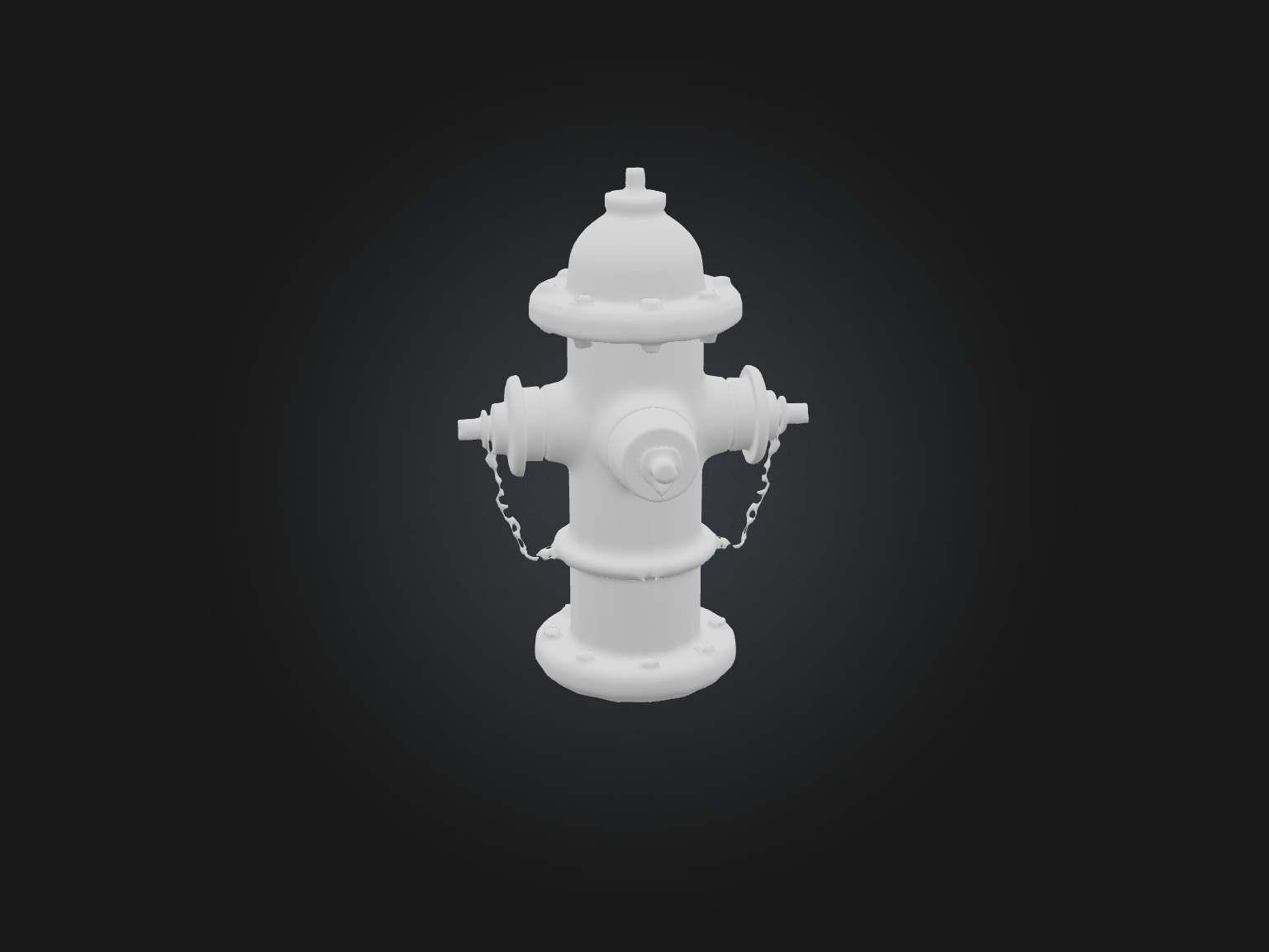 Realistic Fire Hydrant Model Low-poly 3D model_8