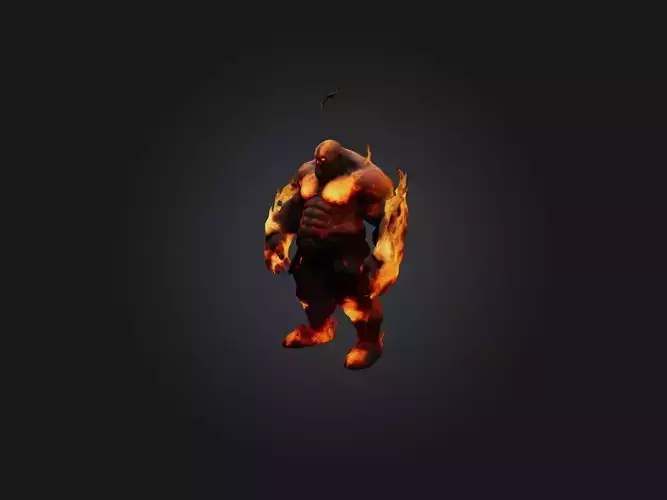 Realistic Fire Giant Model