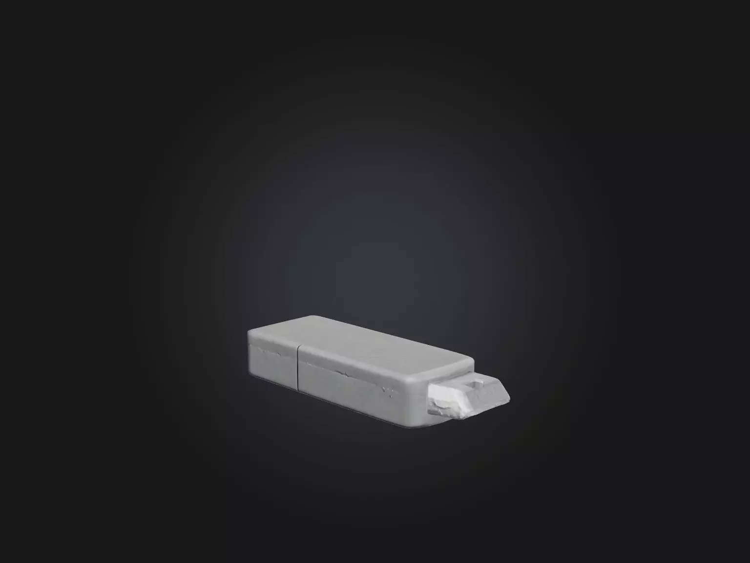 Realistic Eraser Model Low-poly 3D model_0