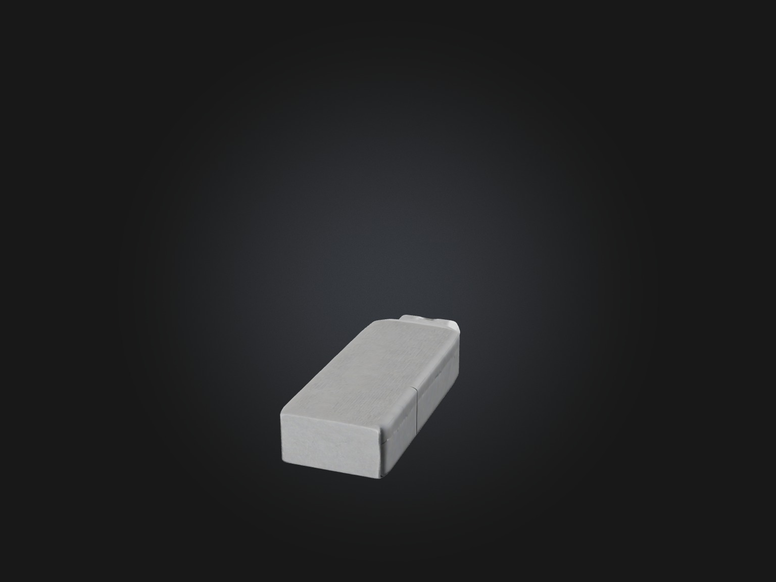 Realistic Eraser Model Low-poly 3D model_4