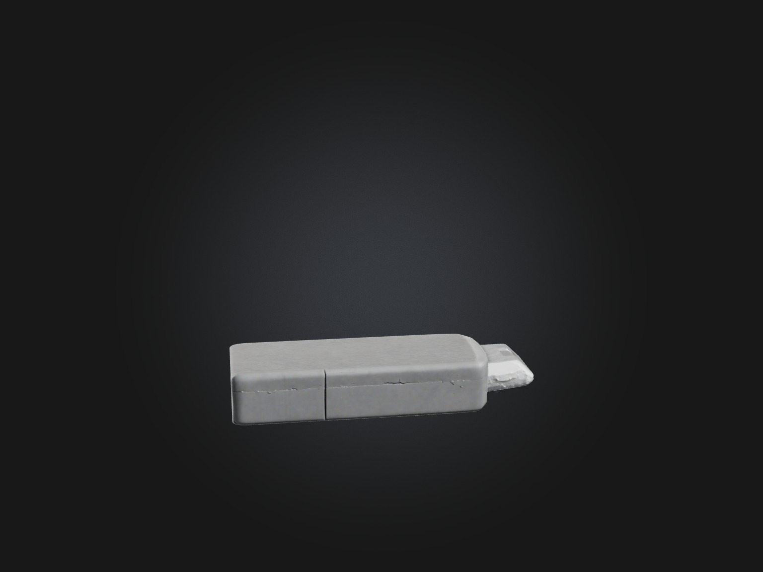 Realistic Eraser Model Low-poly 3D model_1