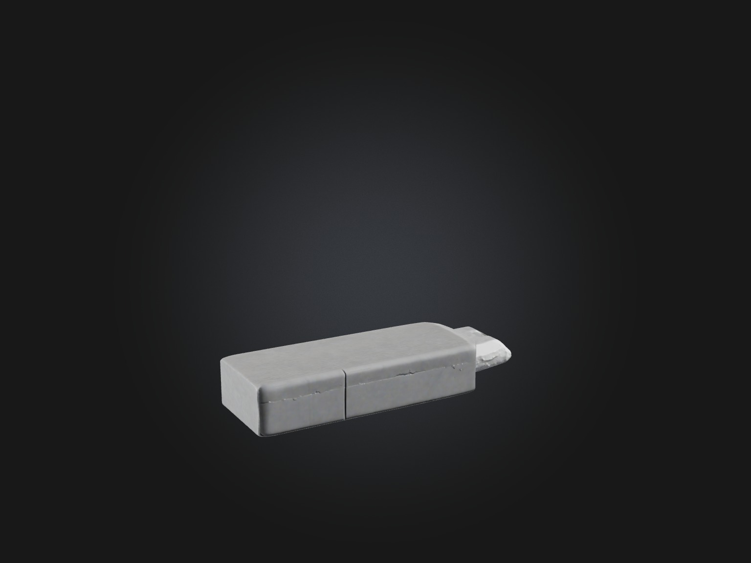 Realistic Eraser Model Low-poly 3D model_3