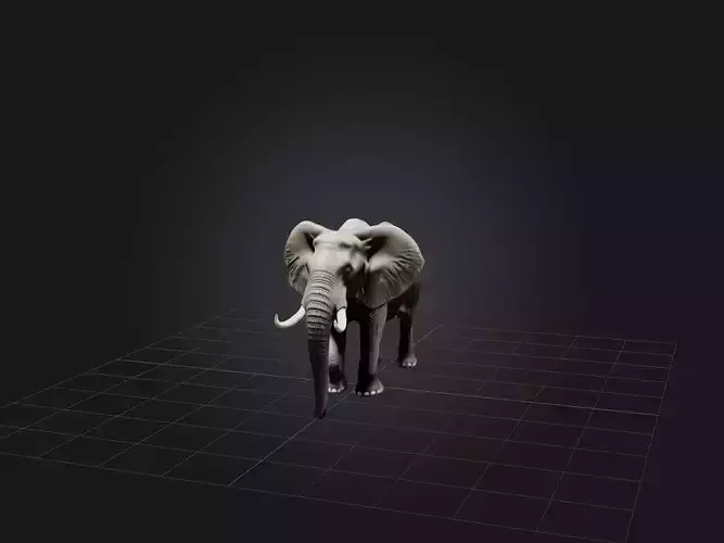 Realistic Elephant Model