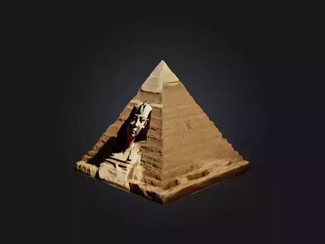 Realistic Egyptian Pyramid Model